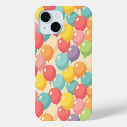 様々な色のParty風船 Case-Mate iPhoneケース (裏面)