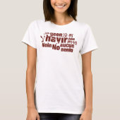 様々な言語で"No"と表示... Tシャツ (正面)