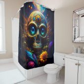 様々な頭蓋骨 023 シャワーカーテン (インサイチュ)