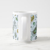 様々カラフルな羽 ジャンボコーヒーマグカップ (裏面)