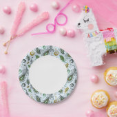 様々カラフルな羽 ペーパープレート (パーティー)