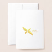 様式化された'このシーズンレッドと金ゴールド 企業の 箔カード (裏面封筒付き)