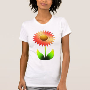様式化されたひまわりTシャツ Tシャツ