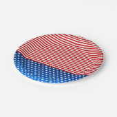 様式化されたアメリカ国旗 ペーパープレート (アングル)