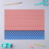 様式化されたアメリカ国旗 薄葉紙 (クラフト)