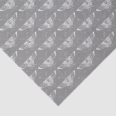 様式化されたアールデコの蝶、灰色/灰色の色合い 薄葉紙 (詳細)