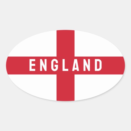 様式化されたイギリス国旗 楕円形シール (正面)