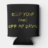 様式化されたオオカミの頭 缶クーラー (裏面)