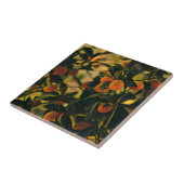 様式化されたオレンジツリーオーチャードフルーツオレンジ タイル (側面)