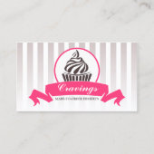 様式化されたカップケーキのベーカリー 名刺 (正面)