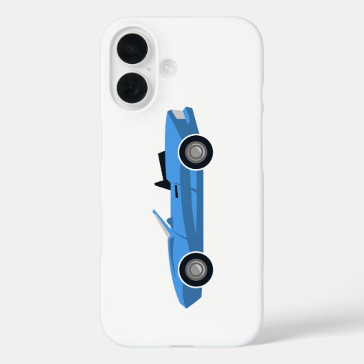 様式化されたコンバーチブルスポーツカー Case-Mate iPhoneケース (裏面)