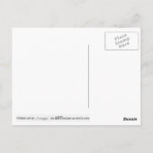 様式化されたサイのオリジナルアート付きポストカード ポストカード (裏面)