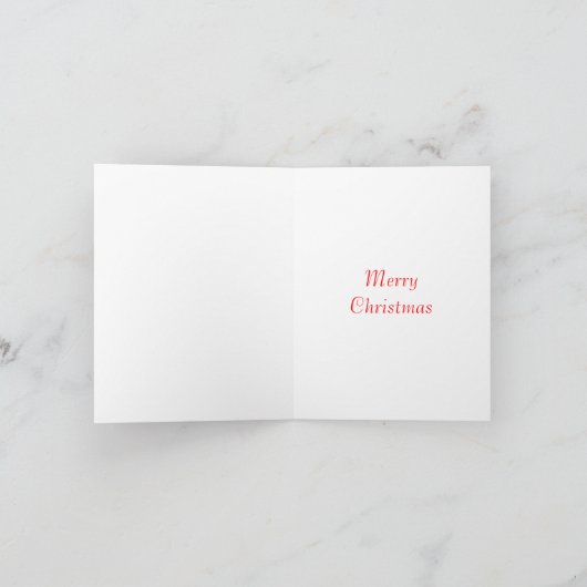 様式化されたサンタ及びギフトのクリスマスの芸術の季節的なカード シーズンカード (内部)