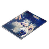 様式化されたスタイリッシュでハスキーなスケッチ ノートブック (左側)