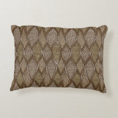 様式化されたスネークスキン アクセントクッション (裏面)