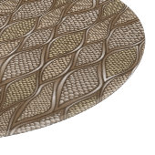 様式化されたスネークスキン カッティングボード (角)