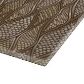 様式化されたスネークスキン カッティングボード (角)