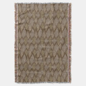 様式化されたスネークスキン スローブランケット (正面縦)