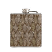 様式化されたスネークスキン フラスク (裏面)