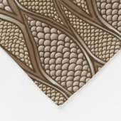 様式化されたスネークスキン フリースブランケット (角)