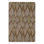 様式化されたスネークスキン ミニクリップボード (裏面)