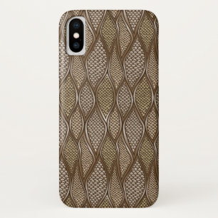 様式化されたスネークスキン iPhone X ケース
