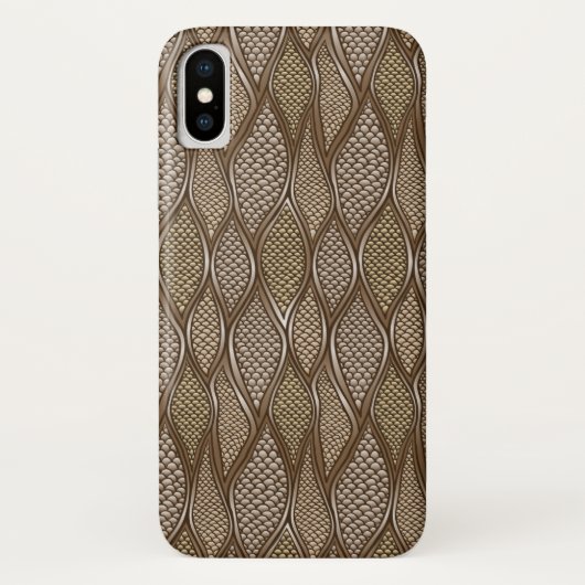 様式化されたスネークスキン Case-Mate iPhoneケース (裏面)