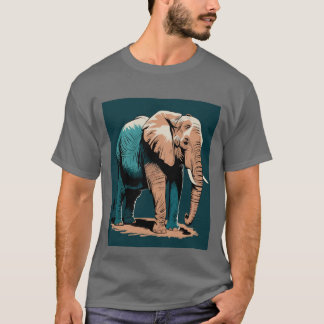 様式化されたゾウ Tシャツ
