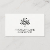 様式化されたツリーアイコン 名刺 (正面)