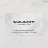 様式化されたツリーロゴ | 刈り草 名刺 (裏面)