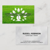 様式化されたツリーロゴ | 刈り草 名刺 (正面/裏面)