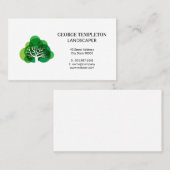 様式化されたツリーロゴ 名刺 (正面/裏面)