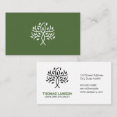 様式化されたツリーロゴ 名刺 (正面/裏面)