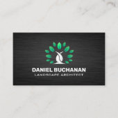 様式化されたツリーロゴ 名刺 (正面)