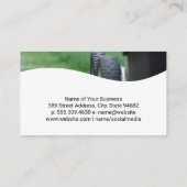 様式化されたツリーロゴ | 庭師の植栽 名刺 (裏面)