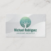 様式化されたツリーロゴ | 着陸機 名刺 (正面)