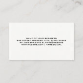 様式化されたツリーロゴ | 自然 | 造園 名刺 (裏面)