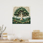 様式化されたツリー#1 ポスター (キッチン)