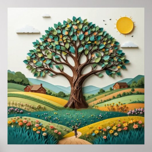 様式化されたツリー#2 ポスター (正面)