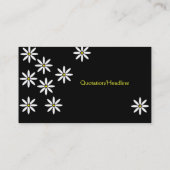 様式化されたデイジー縦断カード 名刺 (裏面)