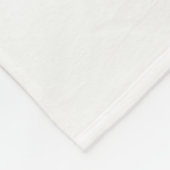 様式化されたデザインを持つ緑と白のロゴ フリースブランケット (角)