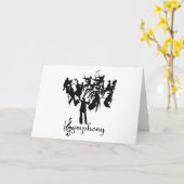 様式化されたデザイン カード (黄色い花)