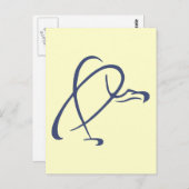 様式化されたハゲワシ ポストカード (正面/裏面)