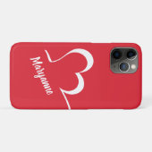 様式化されたハート名前をカスタムするとカラーフォンケース Case-Mate iPhoneケース (裏面(横))