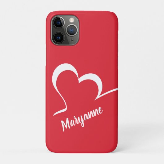 様式化されたハート名前をカスタムするとカラーフォンケース Case-Mate iPhoneケース (裏)