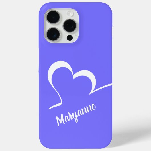 様式化されたハート名前をカスタムするとカラーフォンケース Case-Mate iPhoneケース (裏面)