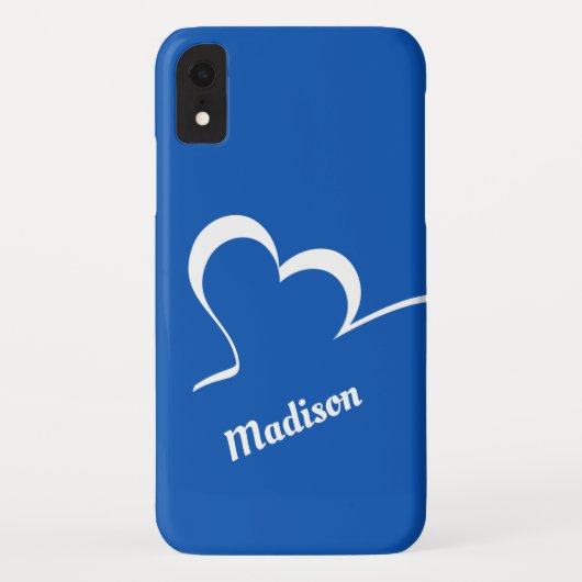 様式化されたハート名前をカスタムするとカラーフォンケース Case-Mate iPhoneケース (裏面)