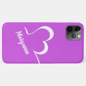 様式化されたハート名前をカスタムするとカラーフォンケース Case-Mate iPhoneケース (裏面(横))