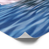 様式化されたバスキングレザーバックウミガメ ポスター (角)