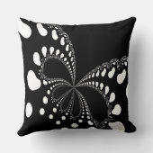 様式化されたバタフライイメージ クッション (裏面)